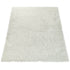 Hochflor Teppich | Flauschiger Hochflor für Wohnzimmer und Schlafzimmer | Weiß
