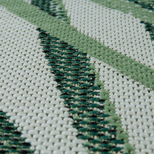Outdoor-Teppich aus Polypropylen | Wetterfest und pflegeleicht für Balkon und Terrasse | Grün