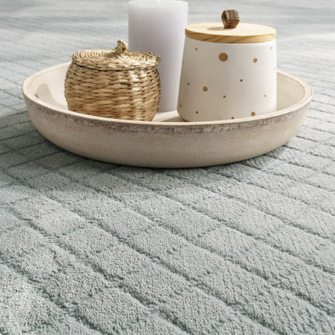 Kurzflor Teppich | Gemütlicher Flachflor für Wohnzimmer, Esszimmer, Schlafzimmer oder Kinderzimmer | Grau