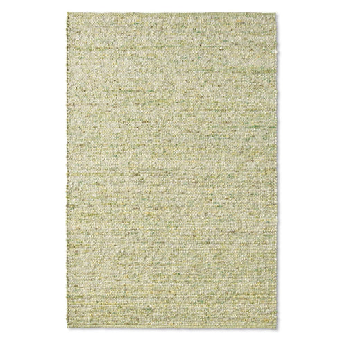 Wollteppich Gewalkt | Reine Schur-Wolle Handweb Teppich skandinavisch | Grün