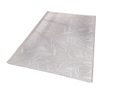 Outdoor Teppich | Für Drinnen und Draußen | UV-Beständig | Sisal ähnlich | Grau Rund