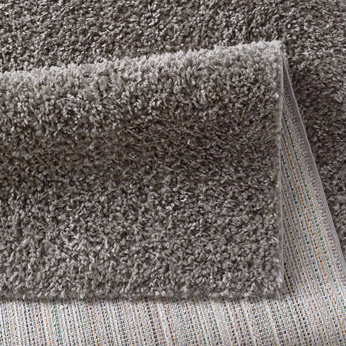 Shaggy Teppich | Flauschiger Langflor fürs Wohnzimmer, Esszimmer, Schlafzimmer oder Kinderzimmer | Anthrazit