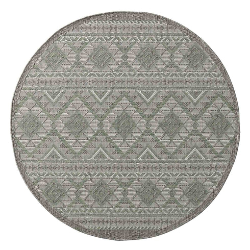 Outdoor Teppich | Für Drinnen und Draußen | Terrasse Balkon Garten Wohnzimmer Badezimmer Küche Flur Läufer | Grün