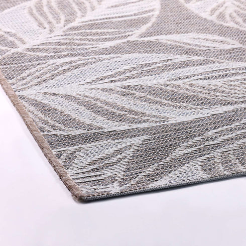 Outdoor Teppich | Für Drinnen und Draußen | UV-Beständig | Sisal ähnlich | Anthrazit Rund