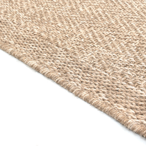 Outdoor Teppich Wetterfest in Sisal Jute Optik | Für Drinnen und Draußen | Terrasse Balkon Garten Wohnzimmer Badezimmer Küche | Fischgrät