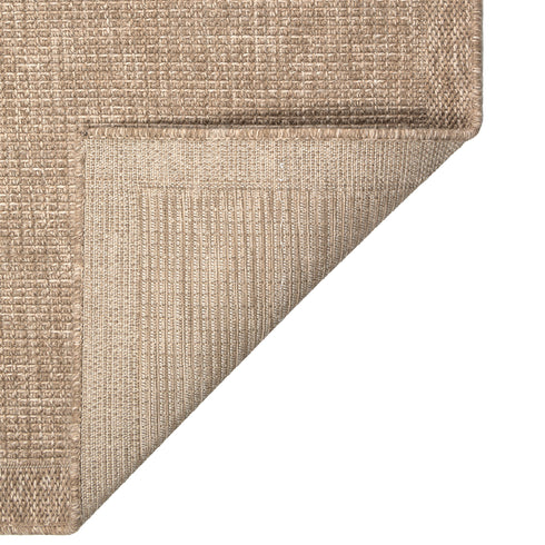 Outdoor Teppich Wetterfest in Sisal Jute Optik | Für Drinnen und Draußen | Terrasse Balkon Garten Wohnzimmer Badezimmer Küche | Panama