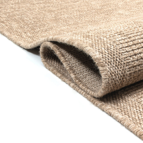 Outdoor Teppich Wetterfest in Sisal Jute Optik | Für Drinnen und Draußen | Terrasse Balkon Garten Wohnzimmer Badezimmer Küche | Panama