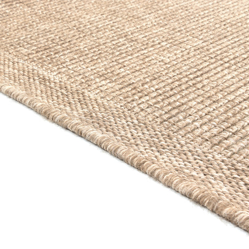 Outdoor Teppich Wetterfest in Sisal Jute Optik | Für Drinnen und Draußen | Terrasse Balkon Garten Wohnzimmer Badezimmer Küche | Panama