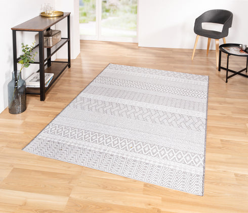 Outdoor Teppich | Für Drinnen und Draußen | UV-Beständig | Grau