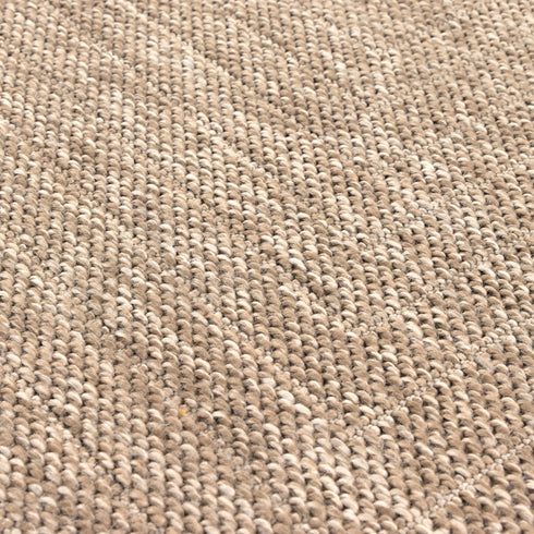 Outdoor Teppich Wetterfest in Sisal Jute Optik | Für Drinnen und Draußen | Terrasse Balkon Garten Wohnzimmer Badezimmer Küche | Bordüre A