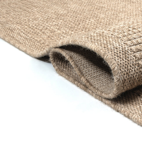 Outdoor Teppich Wetterfest in Sisal Jute Optik | Für Drinnen und Draußen | Terrasse Balkon Garten Wohnzimmer Badezimmer Küche | Manaus