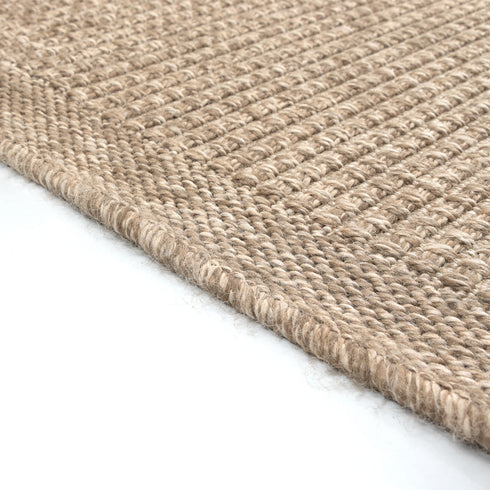 Outdoor Teppich Wetterfest in Sisal Jute Optik | Für Drinnen und Draußen | Terrasse Balkon Garten Wohnzimmer Badezimmer Küche | Manaus