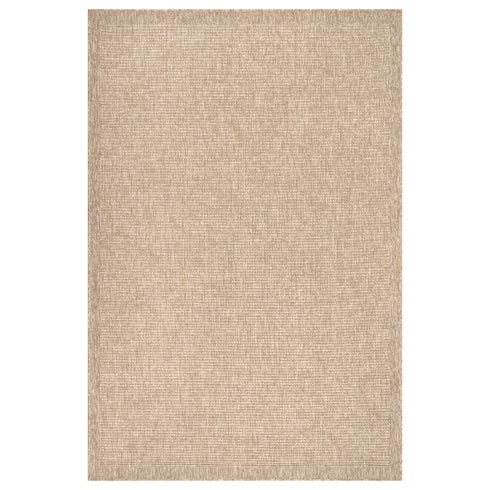 Outdoor Teppich Wetterfest in Sisal Jute Optik | Für Drinnen und Draußen | Terrasse Balkon Garten Wohnzimmer Badezimmer Küche | Manaus