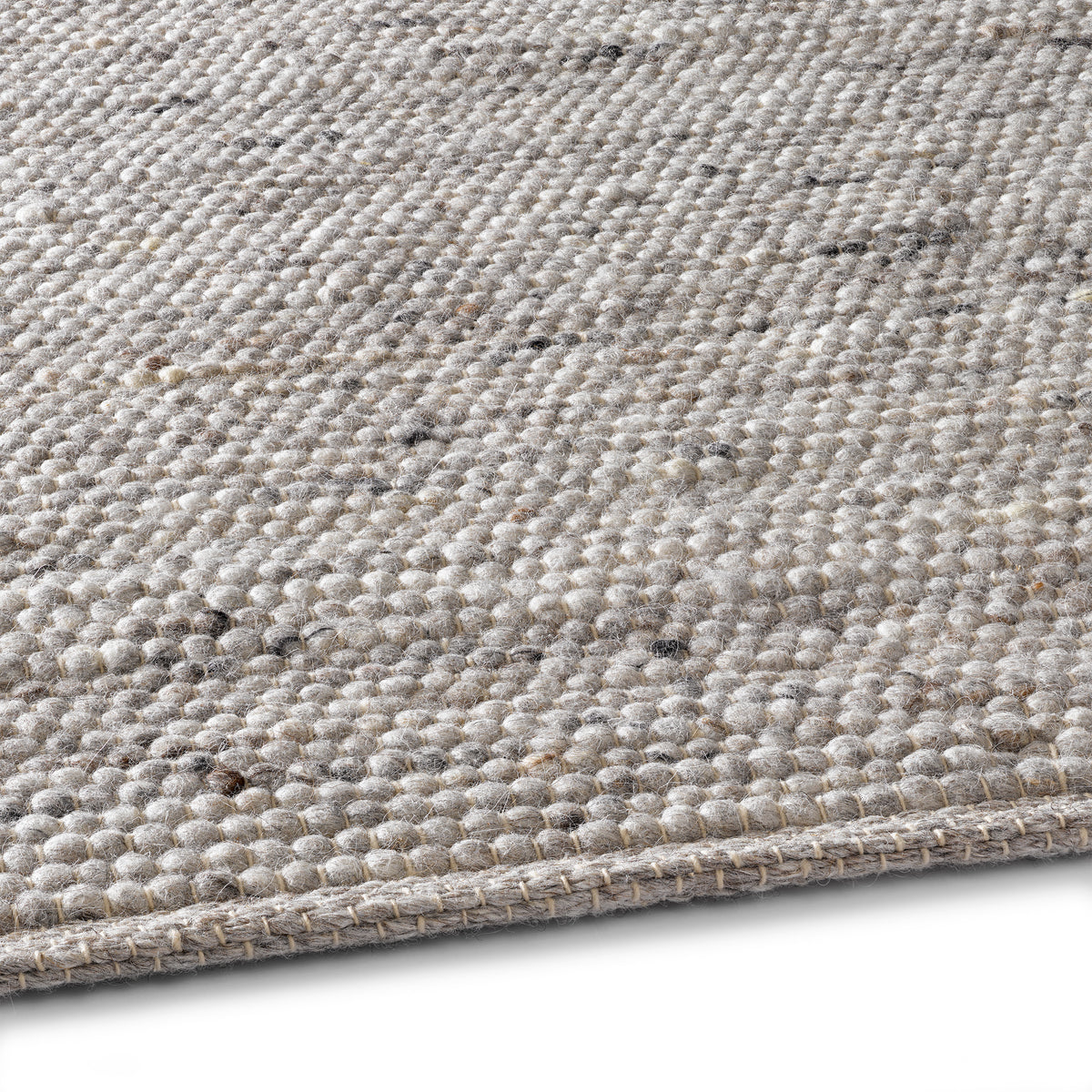 | Schur-Wolle im Reine TaCa Teppich Handweb – Wollteppich Skandinavis Gewalkt Home