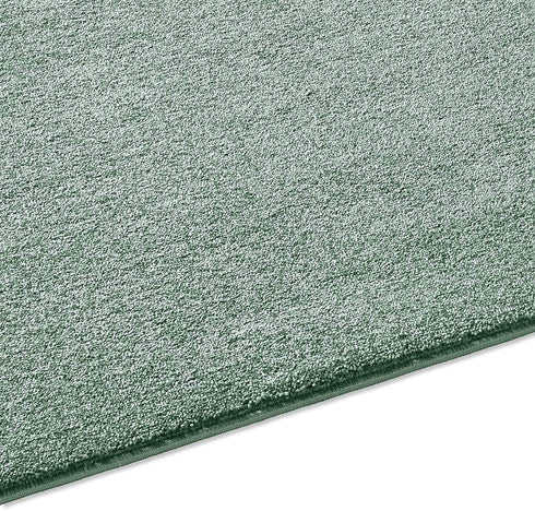 Kurzflor Teppich Designer | Flauschiger Flachflor fürs Wohnzimmer, Esszimmer, Schlafzimmer oder Kinderzimmer | Mint Grün