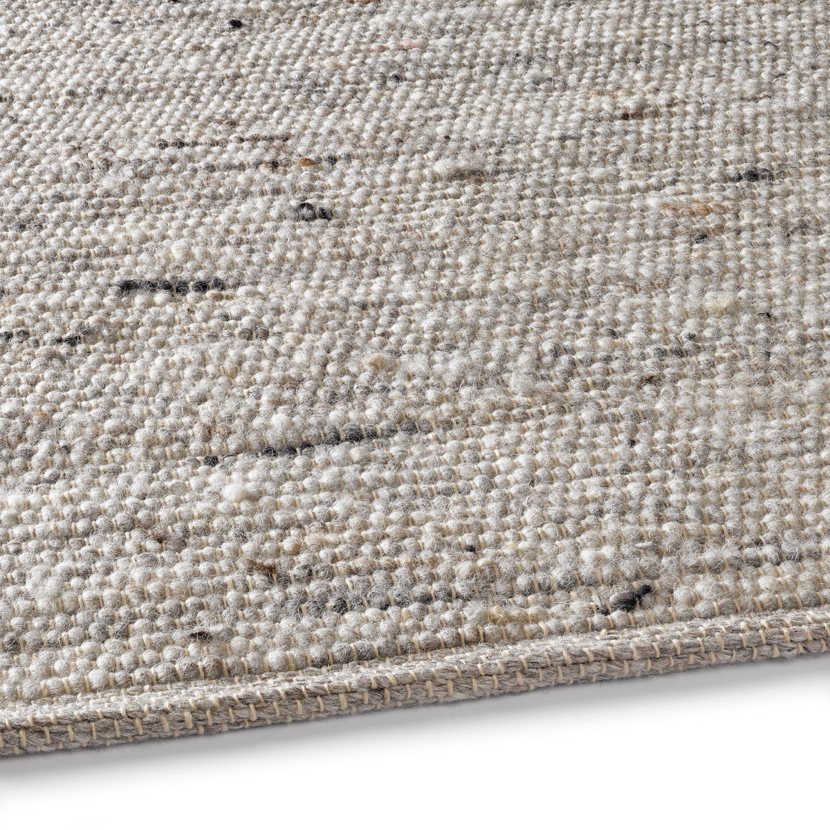 Wollteppich Natur | Reine Schur-Wolle TaCa Handweb Skandinavisch – im Home Teppich