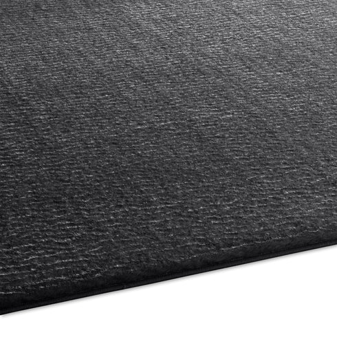 Waschbarer Teppich mit Anti-Rutsch | Flauschiger Flachflor für Badezimmer, Kinderzimmer oder Flur Läufer | Anthrazit