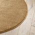 Kurzflor Teppich Designer | Flauschiger Flachflor fürs Wohnzimmer, Esszimmer, Schlafzimmer oder Kinderzimmer | Gelb Rund