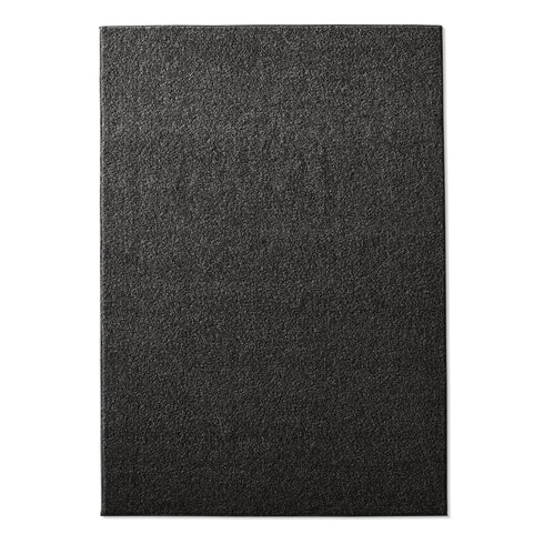 Kurzflor Teppich Designer | Flauschiger Flachflor fürs Wohnzimmer, Esszimmer, Schlafzimmer oder Kinderzimmer | Anthrazit