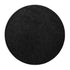 Kurzflor Teppich | Flauschiger Flachflor für Wohnzimmer, Esszimmer, Schlafzimmer oder Kinderzimmer | Schwarz Rund