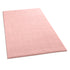 Waschbarer Teppich mit Anti-Rutsch | Flauschiger Flachflor für Badezimmer, Kinderzimmer oder Flur Läufer | Rosa