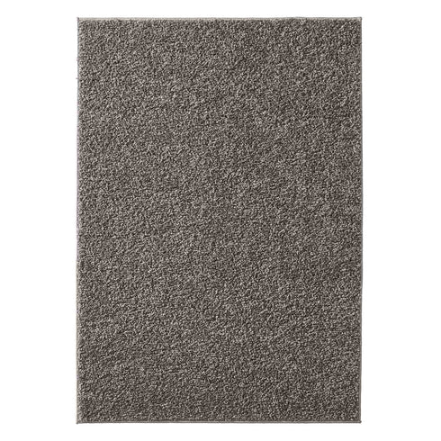 Waschbarer Shaggy | Ideal auch als Badematte | Wohnzimmer Badezimmer Küche Flur Läufer | Anthrazit Rund