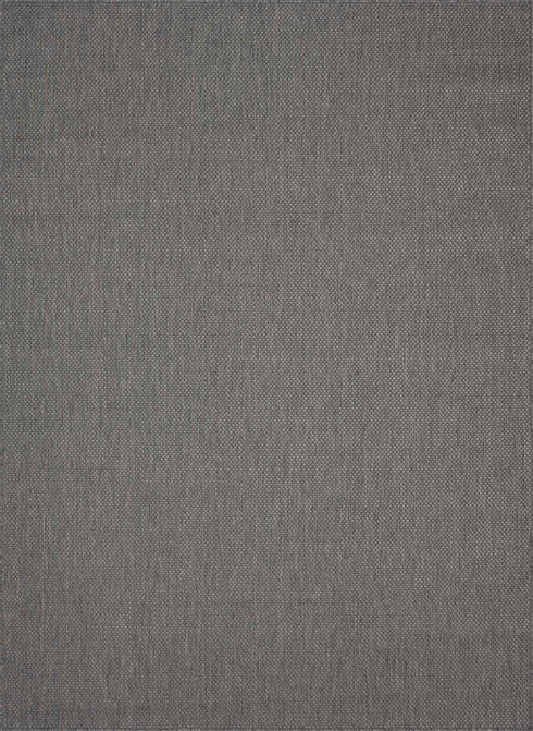 Outdoor Teppich | Für Drinnen und Draußen | Terrasse Balkon Garten Wohnzimmer Badezimmer Küche Flur Läufer | Anthrazit Rund