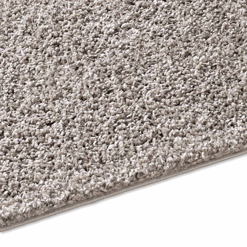 Shaggy Teppich | Flauschiger Langflor fürs Wohnzimmer, Esszimmer, Schlafzimmer oder Kinderzimmer | Grau