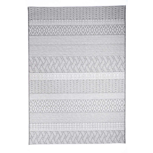 Outdoor Teppich | Für Drinnen und Draußen | UV-Beständig | Grau