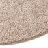 Shaggy Teppich | Flauschiger Langflor fürs Wohnzimmer, Esszimmer, Schlafzimmer oder Kinderzimmer | Beige Rund