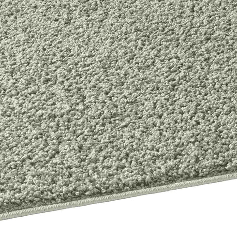 Waschbarer Shaggy | Ideal auch als Badematte | Wohnzimmer Badezimmer Küche Flur Läufer | Grün