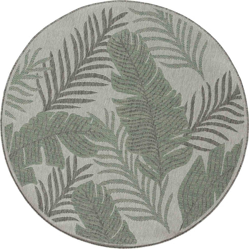 Outdoor Teppich | Für Drinnen und Draußen | Terrasse Balkon Garten Wohnzimmer Badezimmer Küche Flur Läufer | Grün