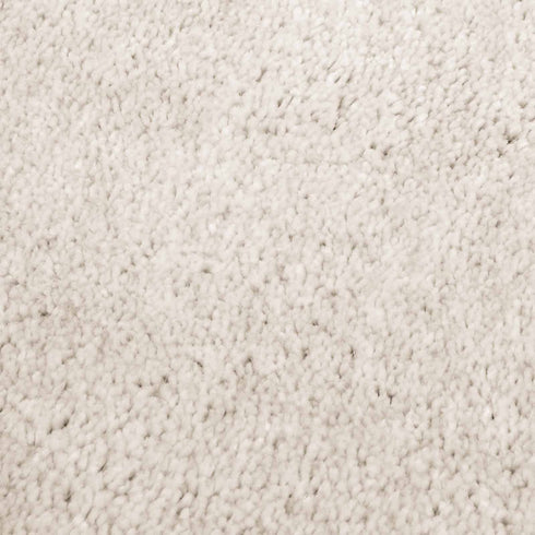 Kurzflor Teppich Designer | Flauschiger Flachflor fürs Wohnzimmer, Esszimmer, Schlafzimmer oder Kinderzimmer | Natur Weiß