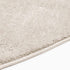 Kurzflor Teppich Designer | Flauschiger Flachflor fürs Wohnzimmer, Esszimmer, Schlafzimmer oder Kinderzimmer | Natur Weiß Rund