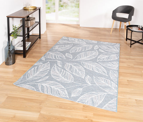 Outdoor Teppich | Für Drinnen und Draußen | UV-Beständig | Sisal ähnlich | Blau