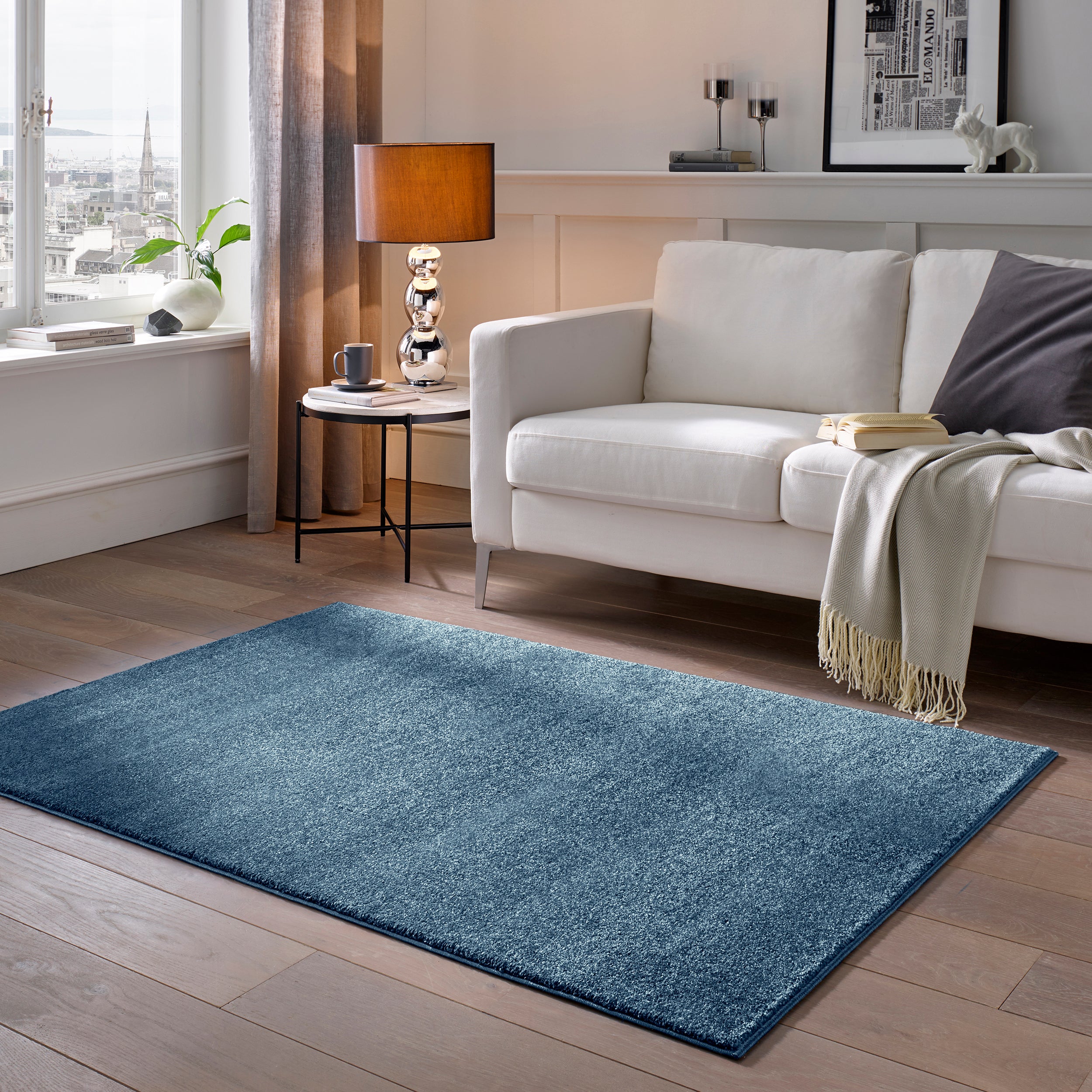 Teppiche in Blau – TaCa Home | Hochflor-Teppiche