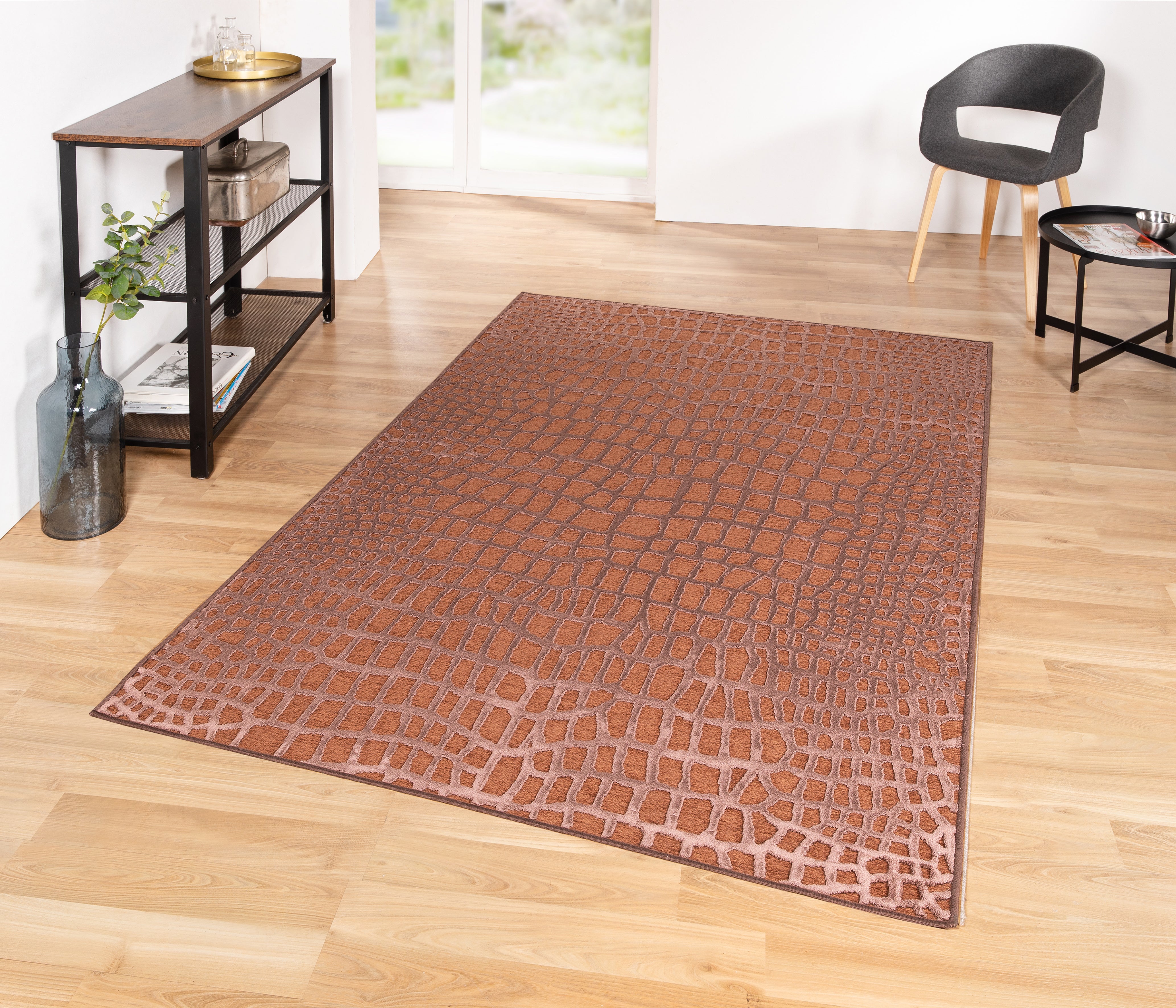 Teppiche in Braun – TaCa Home | Kurzflor-Teppiche